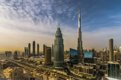 Dark Cityscape Wallpaper World Wallpaper 4K 2048x1365 Cityscape, Of, Dubai, Featuring, The, Iconic, Burj, Khalifa, Skyscraper, Surrounded, Modern, Buildings, Gray, Ultrawide, Full HD