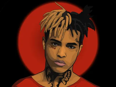 Stylized Portrait Rapper World Wallpaper 4K 1920x1440 Hd, Pc, Desktop, Wallpaper, Featuring, A, Stylized, Portrait, Rapper, Xxxtentacion, Against, Bold, Red, Brown, Landscape, Full HD