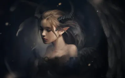 Fantasy Demon Character Horns Elf Fantasy Wallpaper 4K 3000x1878 Hd, Desktop, Wallpaper:, Featuring, A, Fantasy, Demon, Character, Horns, Elf-like, Ears, Set, Brown, Gray, Ultrawide, QHD