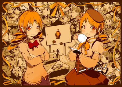 Epic Mami Wallpaper Fantasy Wallpaper 4K 2000x1427 Mami, Tomoe, Anime, Puella, Magi, Madoka, Magica, Hd, Desktop, Orange, Gray, Pink, Landscape, Full HD