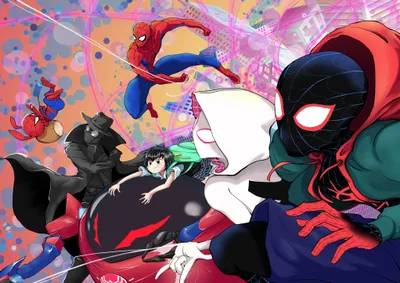 Calm Vibrant Wallpaper Abstract Wallpaper 4K 2046x1447 Hd, Pc, Desktop, Wallpaper, Featuring, Vibrant, Characters, From, Movie, Spider-man, Into, Spider-verse, White, Landscape, Full HD