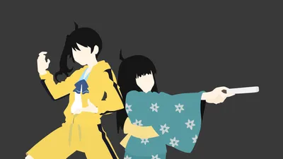 Dark Anime Wallpaper Black/Dark Wallpaper 4K 1920x1080 Hd, Pc, Anime, Wallpaper, Of, Monogatari, Series, Sisters, Karen, Araragi, Yellow, Tracksuit, Brown, Gray, Black, Ultrawide, Full HD
