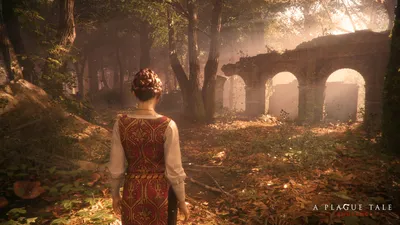 Amicia Rune Plague Tale Innocence Nature Wallpaper 4K 1920x1080 Hd, Wallpaper:, Featuring, Amicia, De, Rune, From, A, Plague, Tale, Innocence, Standing, Brown, Gray, Ultrawide, Full HD