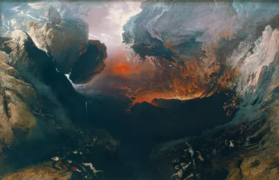 Dramatic Landscape Fiery Wallpaper 4K, Nature category