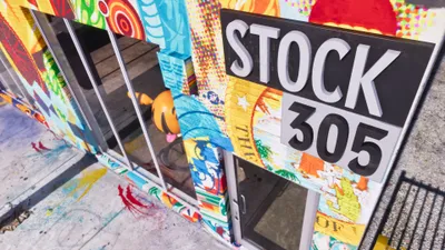 Colorful Graffiti Covered Storefront Abstract Wallpaper 4K 3840x2160 4K, Ultra, Hd, Pc, Desktop, Wallpaper, Showing, A, Colorful, Graffiti-covered, Storefront, Stock, Gray, White, Ultrawide