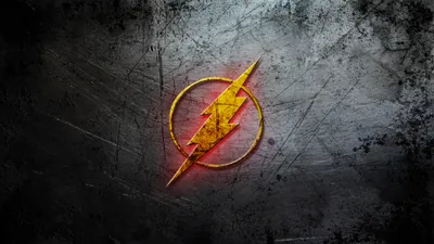 Comics Flash Logo Yellow Lightning Abstract Wallpaper 4K 3840x2160