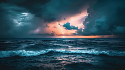Dark Ocean Wallpaper Nature Wallpaper 4K 3840x2160