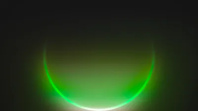 Glowing Green Neon Black/Dark Wallpaper 4K 3840x2160 A, Glowing, Green, Neon, Circle, With, Dark, Sci-fi, Aesthetic, Set, Against, Deep, Black, Ultrawide, 4k