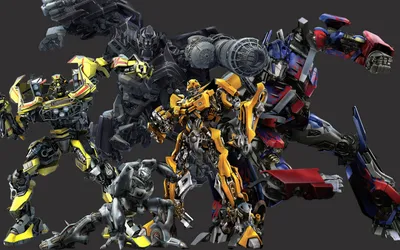 Dynamic Iconic Transformers Characters Their Wallpaper 4K, Black/Dark category