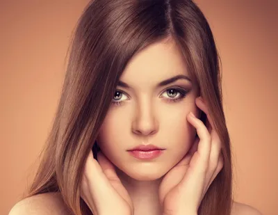 Dark Woman Wallpaper Abstract Wallpaper 4K 2046x1580 Hd, Desktop, Wallpaper, Features, A, Woman, With, Long, Brown, Hair, Her, Face, Orange, Purple, Square, Full HD