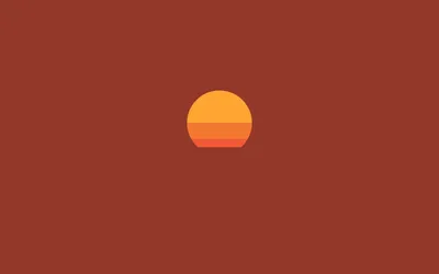 Minimalist Artistic Sunset Centered Yellow Minimal Wallpaper 4K 2880x1800 Minimalist, Artistic, Sunset, With, A, Centered, Yellow‑orange, Sun, Yellow, Orange, Warm, Terracotta, Brown, Ultrawide, QHD