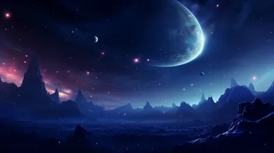Mesmerizing Galaxy Starry Sky Space Wallpaper 4K 2912x1632 Hd, Wallpaper, Featuring, A, Mesmerizing, Galaxy, And, Starry, Sky, Prominent, Moon, Over, Brown, Ultrawide, QHD