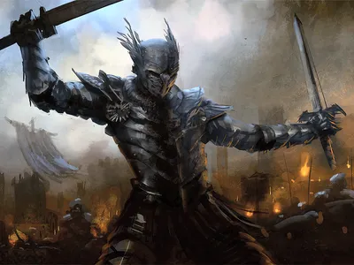Fantasy Knight Clad Wallpaper 4K, Fantasy category