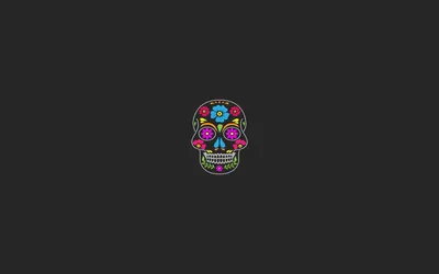Vivid Minimalist Wallpaper Minimal Wallpaper 4K 2880x1800 Minimalist, Dark, 2k, Quad, Hd, Pc, Desktop, Wallpaper:, Small, Brightly, Colored, Sugar-skull, Purple, Brown, Gray, Ultrawide, QHD