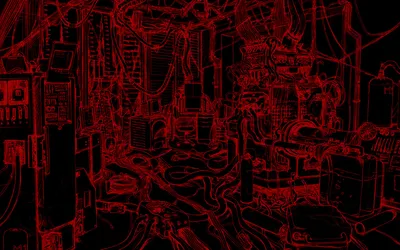 Serene Dark Wallpaper Technology Wallpaper 4K 1920x1200 Hd, Pc, Desktop, Wallpaper, Featuring, A, Dark, Red-themed, Anime, Style, Inspired, Serial, Brown, Black, Ultrawide, Full HD
