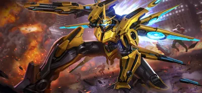 Yellow Combat Robot Contra Wallpaper 4K, Games category