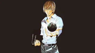 Light Yagami Death Note Black/Dark Wallpaper 4K 1920x1080 Hd, Pc, Desktop, Wallpaper, Of, Light, Yagami, From, Death, Note, Kira, Holding, White, Ultrawide, Full HD
