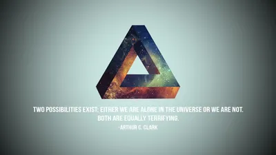 Artistic Galaxy Filled Space Wallpaper 4K 1920x1080 A, Striking, Hd, Desktop, Wallpaper, Featuring, An, Artistic, Galaxy-filled, Triangle, Quote, Arthur, Gray, Ultrawide, Full HD