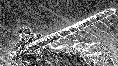 Anime Character Berserk Wielding Massive Abstract Wallpaper 4K 1920x1080 A, Striking, Hd, Desktop, Wallpaper, Featuring, An, Anime, Character, Berserk, Wielding, Massive, Gray, Ultrawide, Full HD