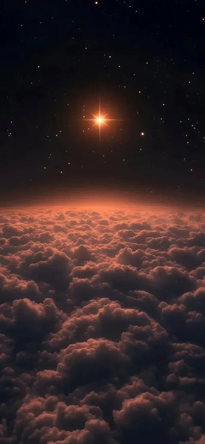 Serene Sky Wallpaper Space Wallpaper 4K 1170x2537