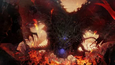 Dark Menacing Creature Emerges Fiery Black/Dark Wallpaper 4K 1920x1080 Dark, Menacing, Creature, Emerges, From, Fiery, Flames, In, Desktop, Casting, Intense, Ominous, Gray, Ultrawide, Full HD