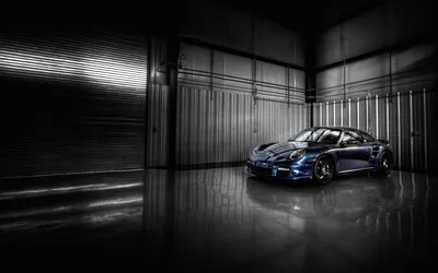 Sleek Blue Dimly Cars Wallpaper 4K 1920x1200 A, Sleek, Blue, Porsche, Parked, In, Dimly, Lit, Garage, Showcasing, Glossy, Finish, Gray, Ultrawide, Full HD