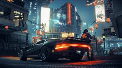 Bright Cyberpunk Wallpaper Cars Wallpaper 4K 3840x2160