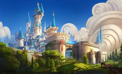 Vibrant Fantasy Cityscape Towering Fantasy Wallpaper 4K 2000x1218 A, Vibrant, Fantasy, Cityscape, Featuring, Towering, Spires, And, Castles, Under, Clear, Blue, Ultrawide, Full HD