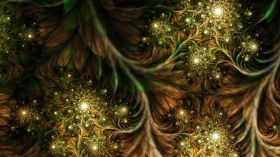 Dark Abstract Wallpaper Abstract Wallpaper 4K 1920x1080 An, Abstract, Artistic, Hd, Wallpaper, Featuring, Intricate, Patterns, Swirling, Leaves, Glowing, Stars, Gray, Brown, Ultrawide, Full HD