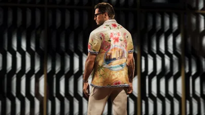Grand Theft Auto Games Wallpaper 4K 3840x2160 Grand, Theft, Auto, Vi, Video, Game, Character, In, Floral, Hawaiian, Shirt, Viewed, Black, Ultrawide, 4k
