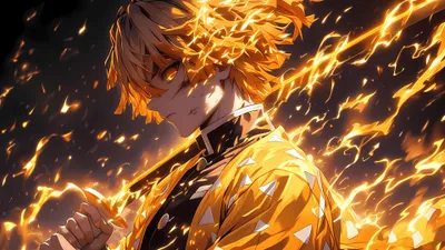 Radiant Zenitsu Wallpaper Wallpaper 4K, Abstract category