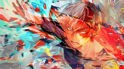 Shoto Todoroki Hero Wallpaper 4K, Abstract category