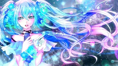 Hatsune Miku Vocaloid Anime Showcases Abstract Wallpaper 4K 1920x1080 Hd, Desktop, Wallpaper, Featuring, Hatsune, Miku, From, Vocaloid, Anime-style, Artwork, Showcases, White, Ultrawide, Full HD