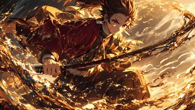 5120x2880 New Tanjirou Abstract Wallpaper 4K 5120x2880
