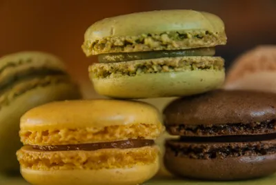 Sweets Food Macaron Abstract Wallpaper 4K 3613x2419 Sweets, Food, Macaron, Hd, Desktop, Wallpaper, Background, Brown, Purple, Landscape, QHD