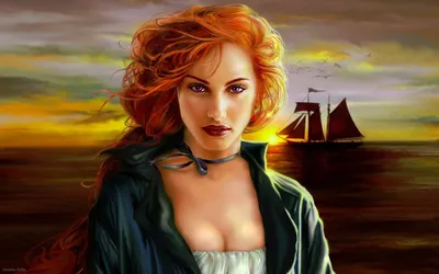 Epic Captivating Wallpaper Fantasy Wallpaper 4K 1920x1200 A, Captivating, Fantasy, Scene, Featuring, Woman, With, Red, Hair, Foreground, Set, Against, Brown, Gray, Ultrawide, Full HD
