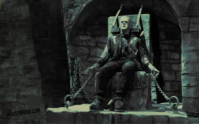 Depicting Dark Iconic Frankenstein Monster Black/Dark Wallpaper 4K 1680x1050 Hd, Desktop, Wallpaper, Depicting, The, Dark, Iconic, Frankenstein, Monster, 1931, Movie, Chained, Gray, Ultrawide