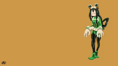 Vibrant Minimalist Wallpaper Minimal Wallpaper 4K 3840x2160 Minimalist, 4k, Ultra, Hd, Pc, Wallpaper, Featuring, Tsuyu, Asui, Hero, Academia, Simple, Orange, Purple, Ultrawide