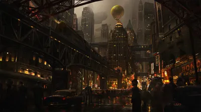 Vivid Depicting Wallpaper World Wallpaper 4K 1920x1070 Hd, Desktop, Wallpaper, Depicting, A, Dark, Sci-fi, Cityscape, Towering, Buildings, Glowing, Lights, Gray, Brown, Ultrawide, Full HD