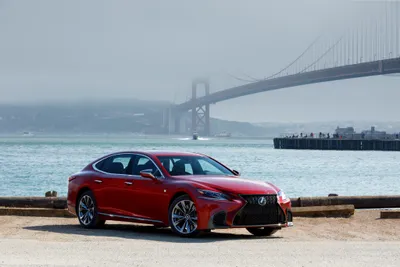 Red Lexus Waterfront Foggy World Wallpaper 4K 4096x2742 A, Red, Lexus, Ls, Parked, By, The, Waterfront, Foggy, Bridge, Captured, Ultra, Gray, Landscape, 4k