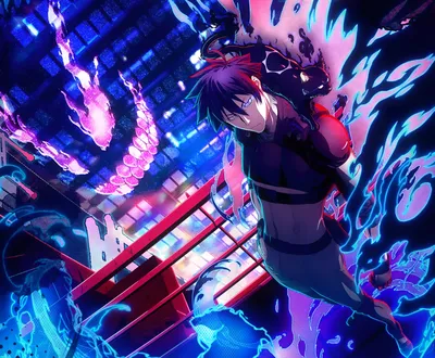 Quad Black Torch World Wallpaper 4K 3456x2853 2k, Quad, Hd, Pc, Wallpaper:, Of, Black, Torch, Anime, Jirou, Azuma, Ragou, White, Red, Square, QHD