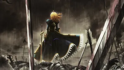 Crisp Saber Wallpaper Abstract Wallpaper 4K 1920x1080 Hd, Desktop, Wallpaper, Featuring, Saber, From, Fate/zero., The, Fate, Zero, Anime, Character, Gray, Ultrawide, Full HD
