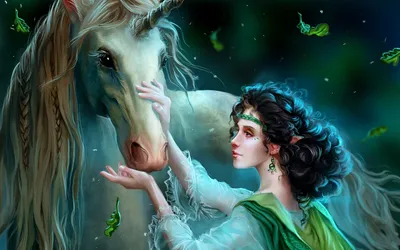 Crisp Whimsical Wallpaper Fantasy Wallpaper 4K 1920x1200 A, Stunning, Hd, Wallpaper, Featuring, Whimsical, Fantasy, Scene, Woman, Gently, Interacting, Majestic, Gray, Ultrawide, Full HD