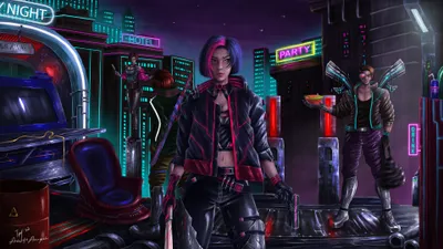 Cyberpunk Illustration Games Games Wallpaper 4K 3840x2160