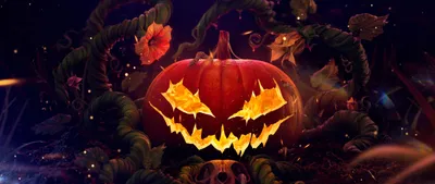 Radiant Halloween Wallpaper Fantasy Wallpaper 4K 2560x1080