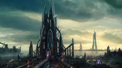 Sci City World World Wallpaper 4K 1920x1080 Sci, Fi, City, Hd, Desktop, Gray, Ultrawide, Full HD