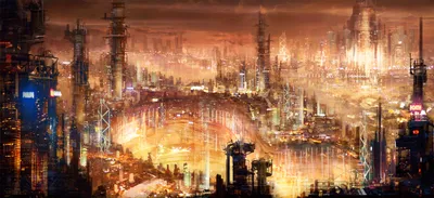 Radiant Anime Wallpaper World Wallpaper 4K 2000x917 Anime, City, Hd, Desktop, Wallpaper, Brown, Ultrawide, Full HD