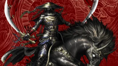 Moody Fantasy Wallpaper Black/Dark Wallpaper 4K 1920x1080 Fantasy-themed, Hd, Pc, Desktop, Wallpaper:, Featuring, A, Samurai, Clad, Dark, Armor, Wielding, Brown, Ultrawide, Full HD