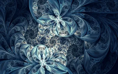 Abstract Fractal Design Abstract Wallpaper 4K 1920x1200 Abstract, Fractal, Design, In, Cool, Blue, Tones, Creating, Complex, Swirling, Pattern, Desktop, Gray, Ultrawide, Full HD