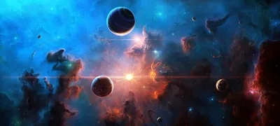 Fantasy Space Com Space Wallpaper 4K 1920x862